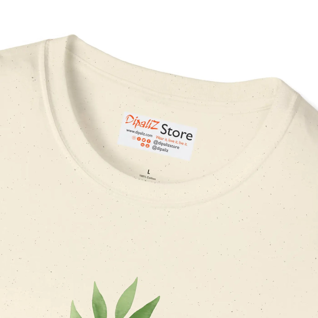 Botanical Leaf Tee - Eco Chic Nature Lover Gift - DipaliZ