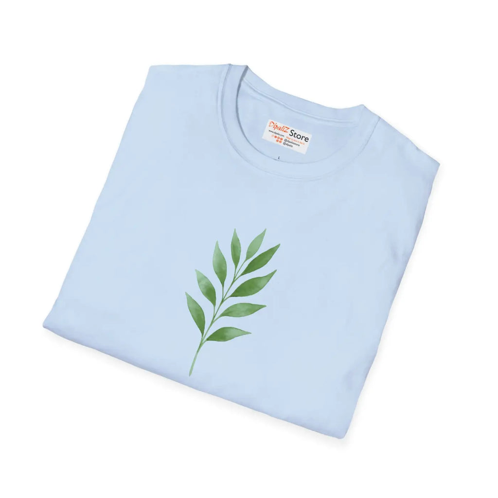 Botanical Leaf Tee - Eco Chic Nature Lover Gift - DipaliZ