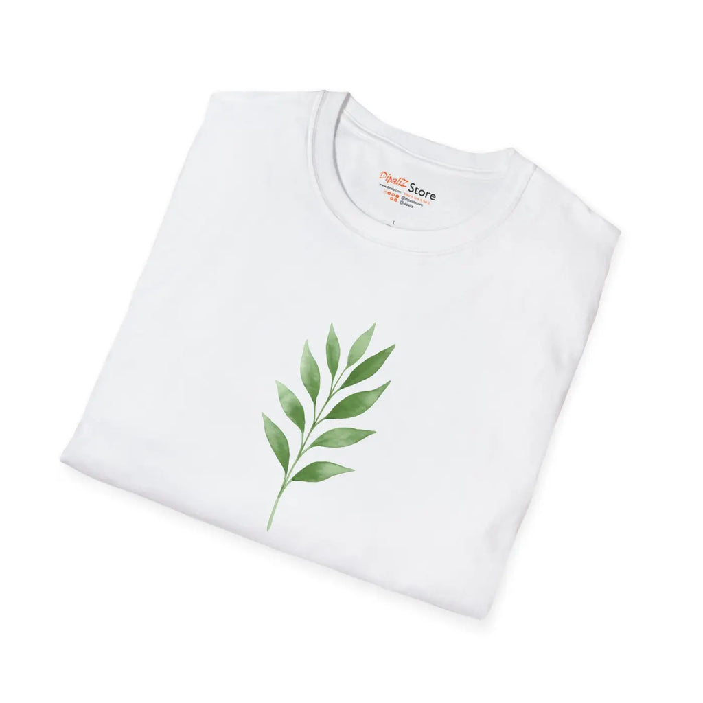 Botanical Leaf Tee - Eco Chic Nature Lover Gift - DipaliZ