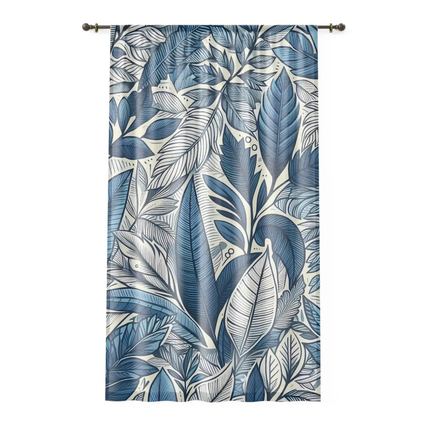 Luxury Foliage Curtains - Modern Home Decor Nature Design - DipaliZ