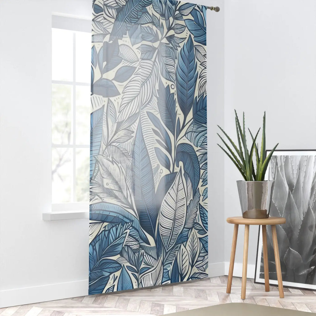 Luxury Foliage Curtains - Modern Home Decor Nature Design - DipaliZ