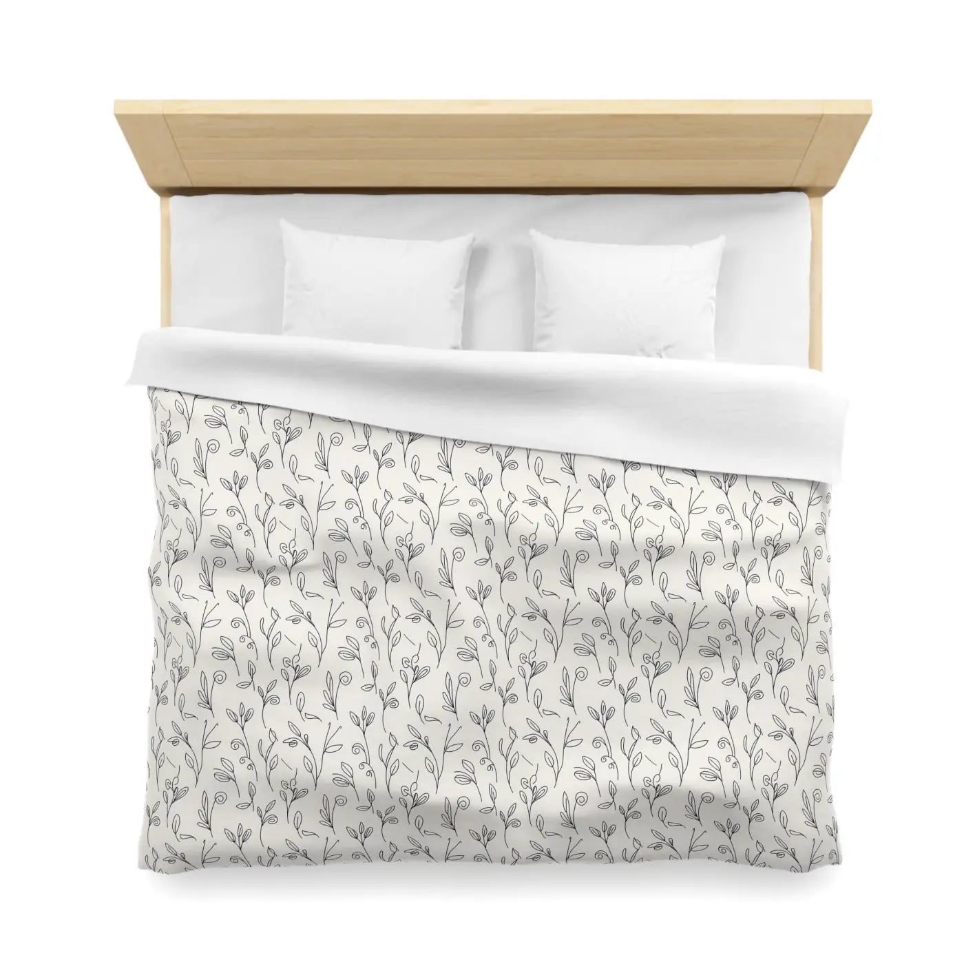 Vine Microfiber Duvet Cover - Botanical Comfort - DipaliZ