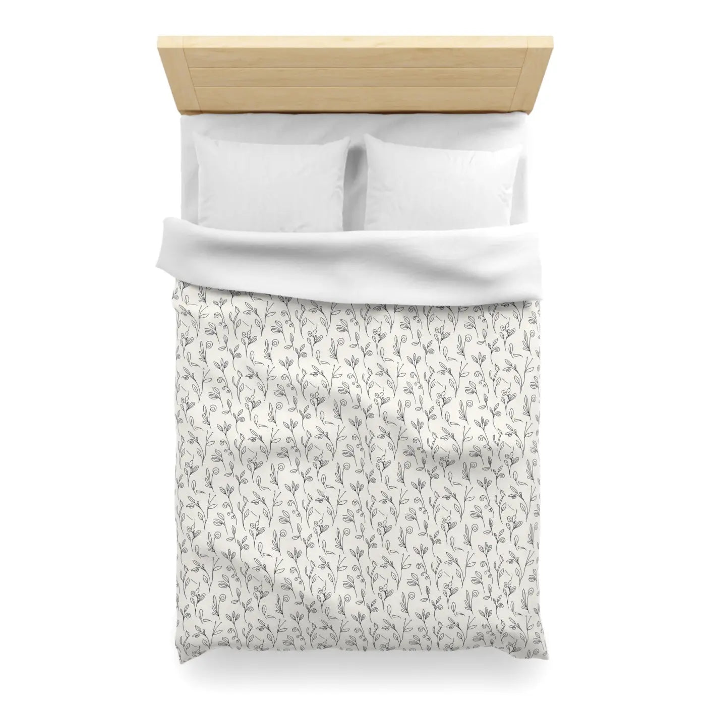 Vine Microfiber Duvet Cover - Botanical Comfort - DipaliZ