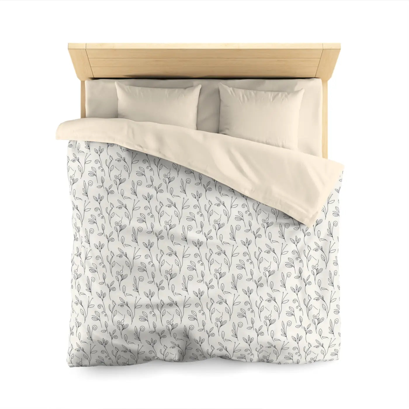 Vine Microfiber Duvet Cover - Botanical Comfort - DipaliZ