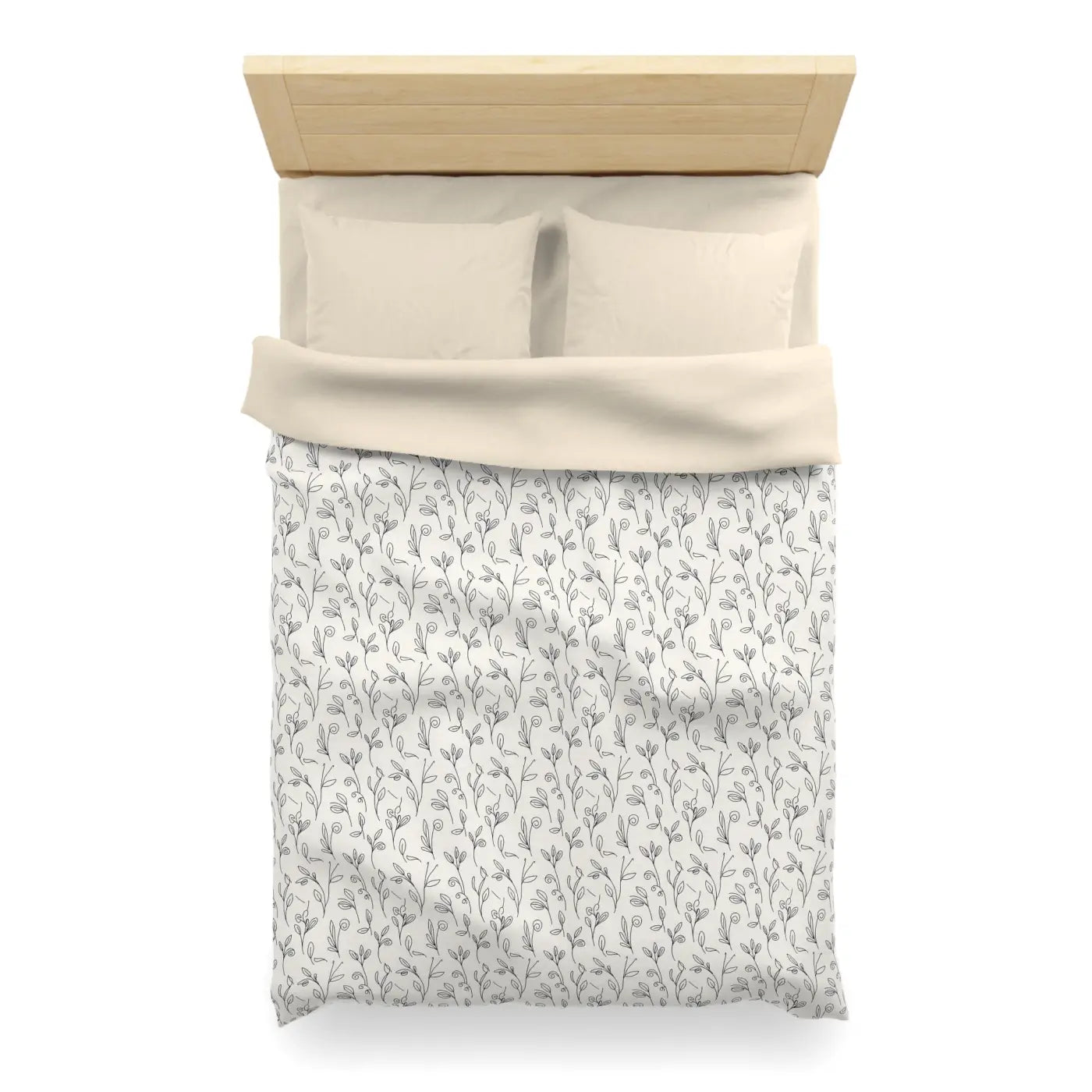 Vine Microfiber Duvet Cover - Botanical Comfort - DipaliZ