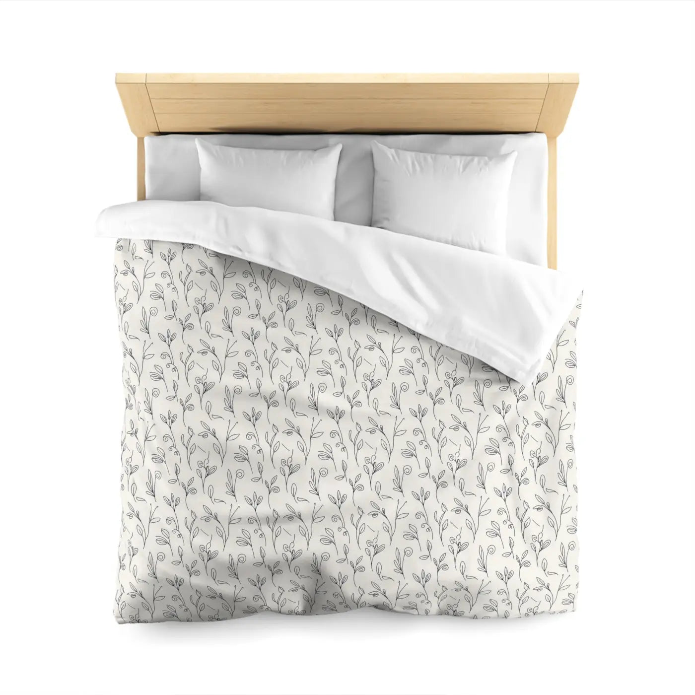 Vine Microfiber Duvet Cover - Botanical Comfort - DipaliZ