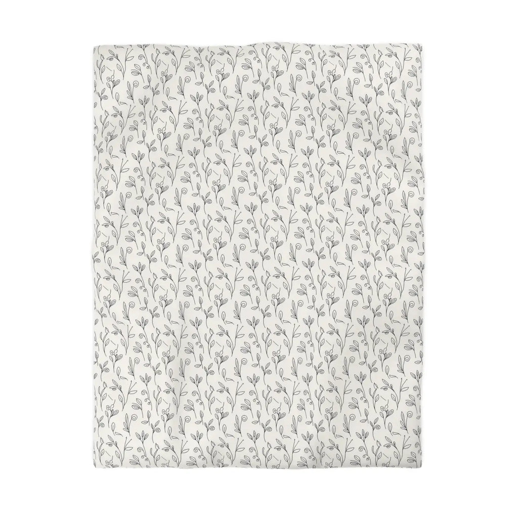 Vine Microfiber Duvet Cover - Botanical Comfort - DipaliZ