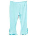 Maddie Button Ruffle Capri
