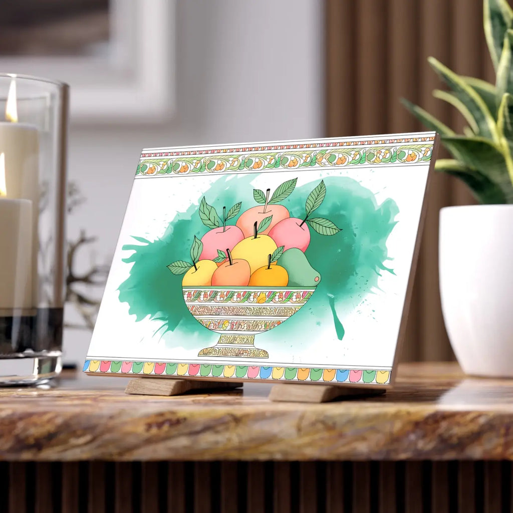 Vibrant Ceramic Photo Tile - Wall Art Statement - DipaliZ