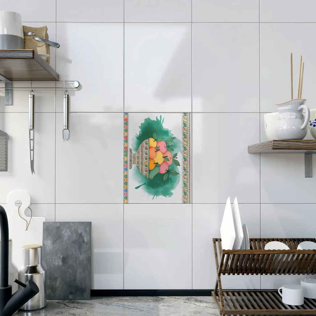 Vibrant Ceramic Photo Tile - Wall Art Statement - DipaliZ