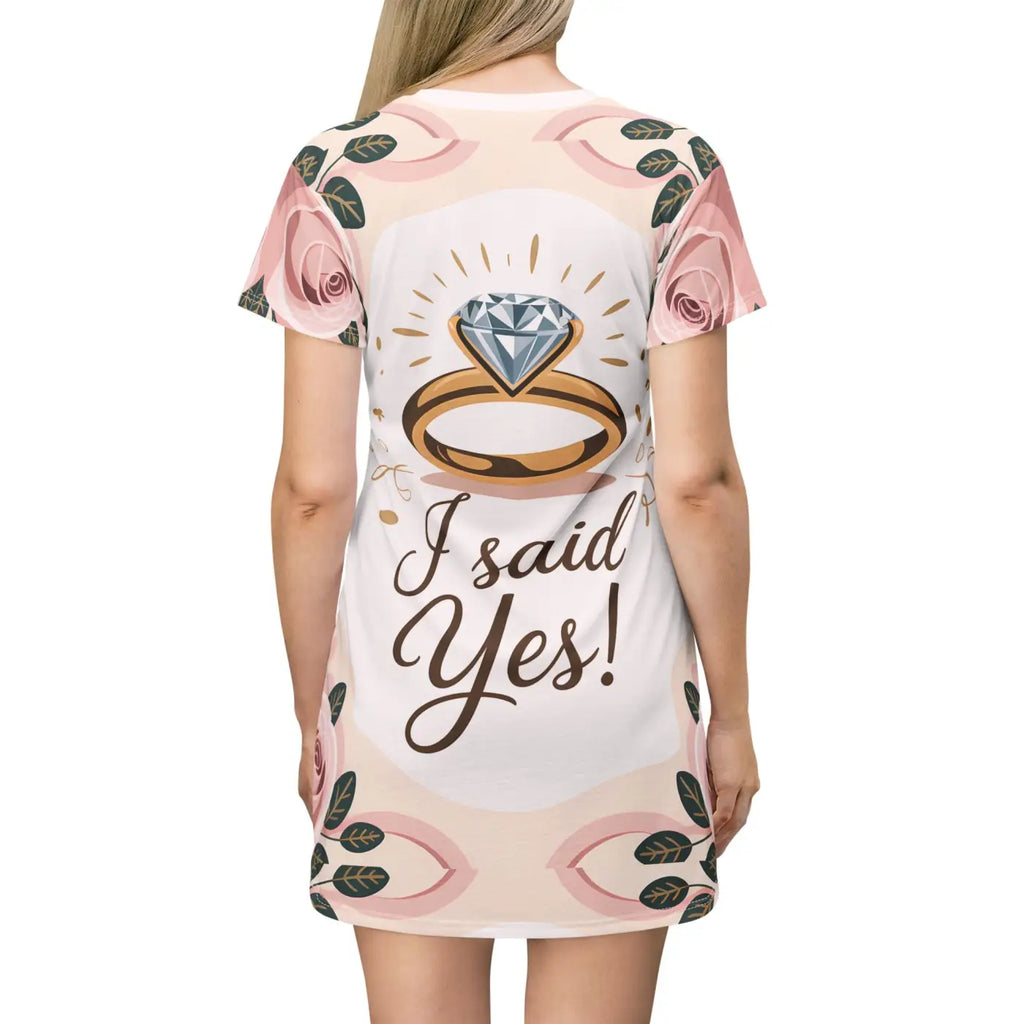 Bridal Proposal T-Shirt Dress - Wedding Party Comfort - DipaliZ