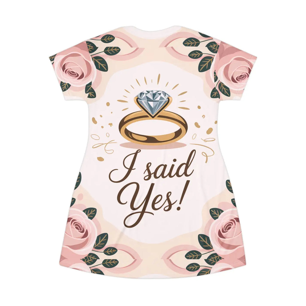 Bridal Proposal T-Shirt Dress - Wedding Party Comfort - DipaliZ