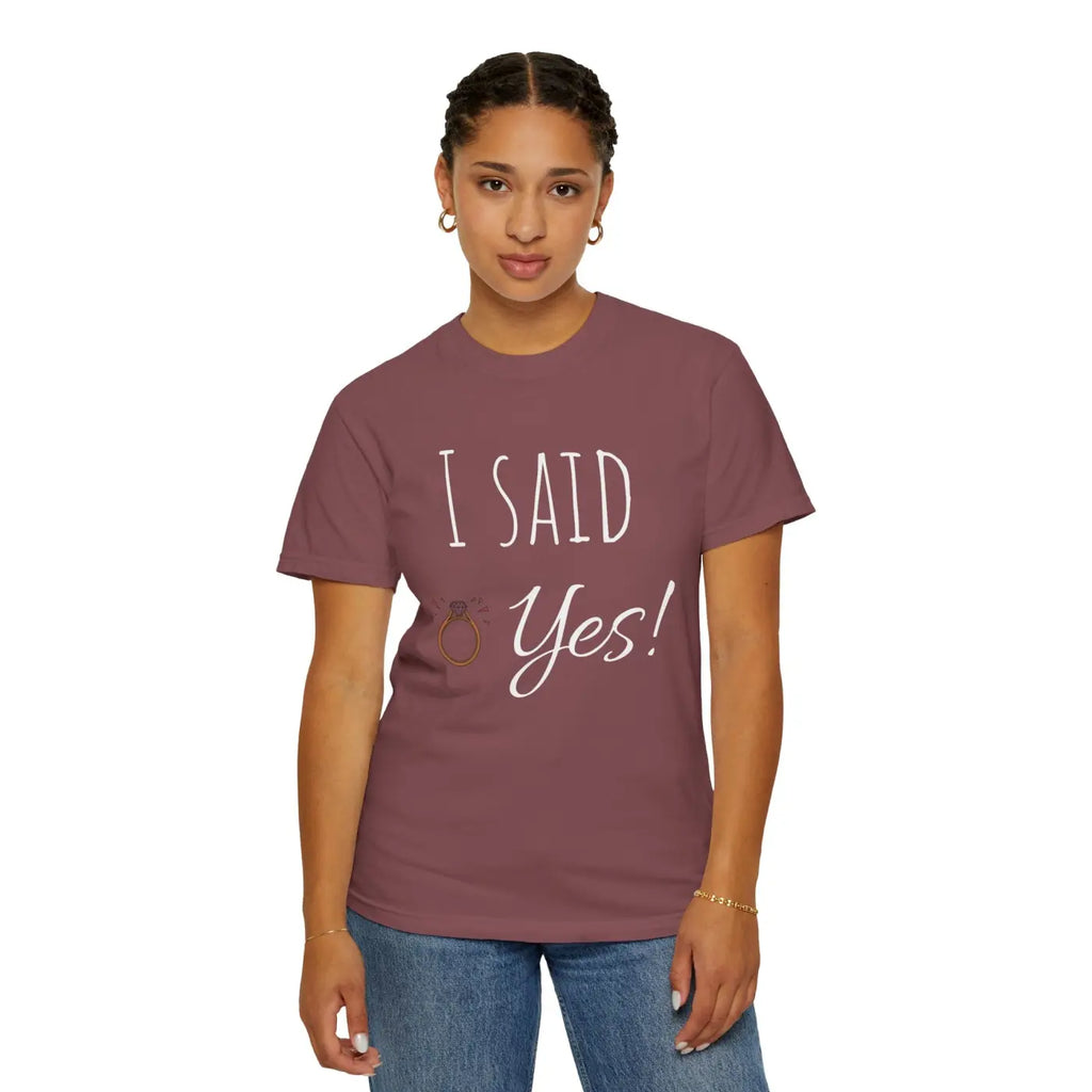 Engagement Shirt - Playful Bridal-Inspired Print - DipaliZ