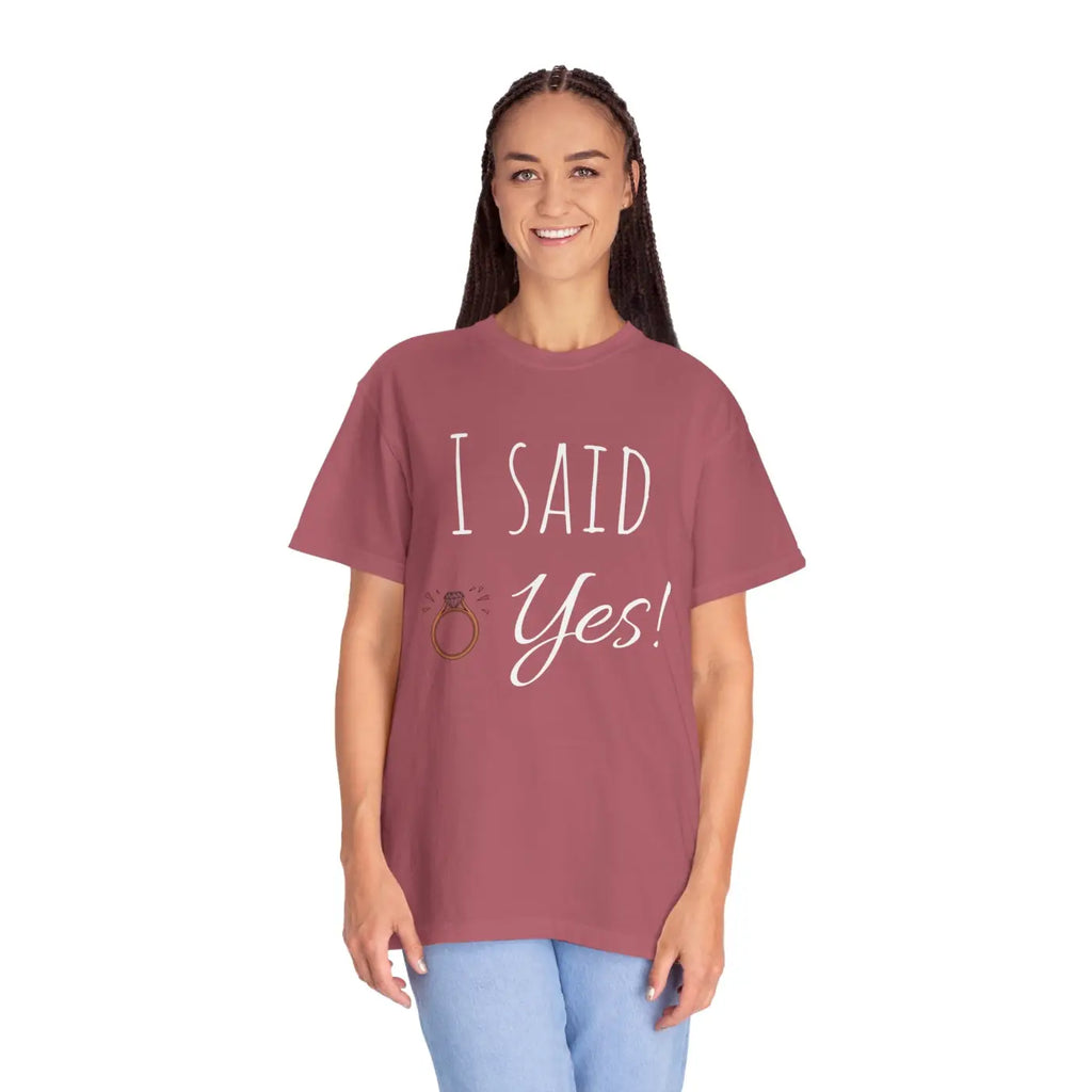 Engagement Shirt - Playful Bridal-Inspired Print - DipaliZ