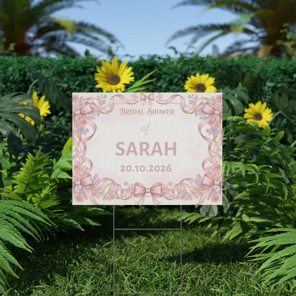 Picture Perfect Bridal Shower Yard Sign - Celebration - DipaliZ