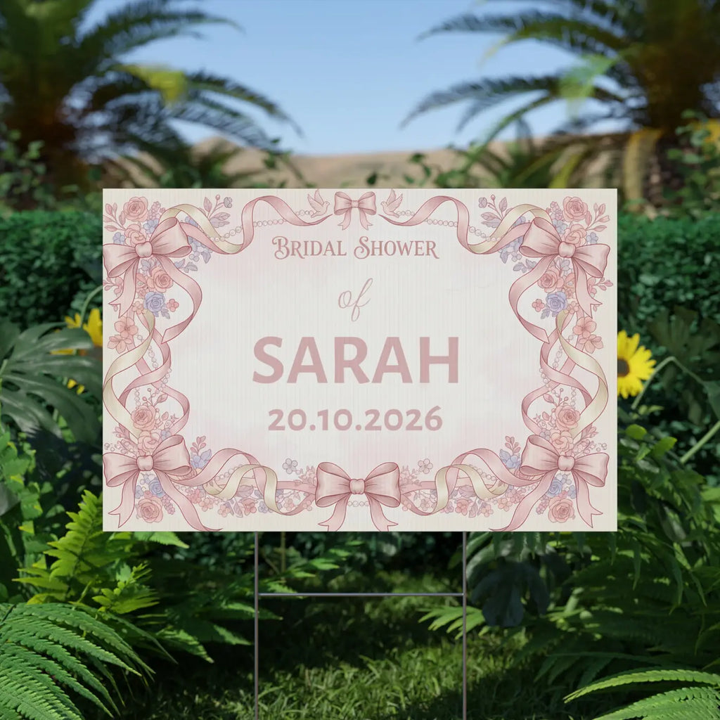 Picture Perfect Bridal Shower Yard Sign - Celebration - DipaliZ
