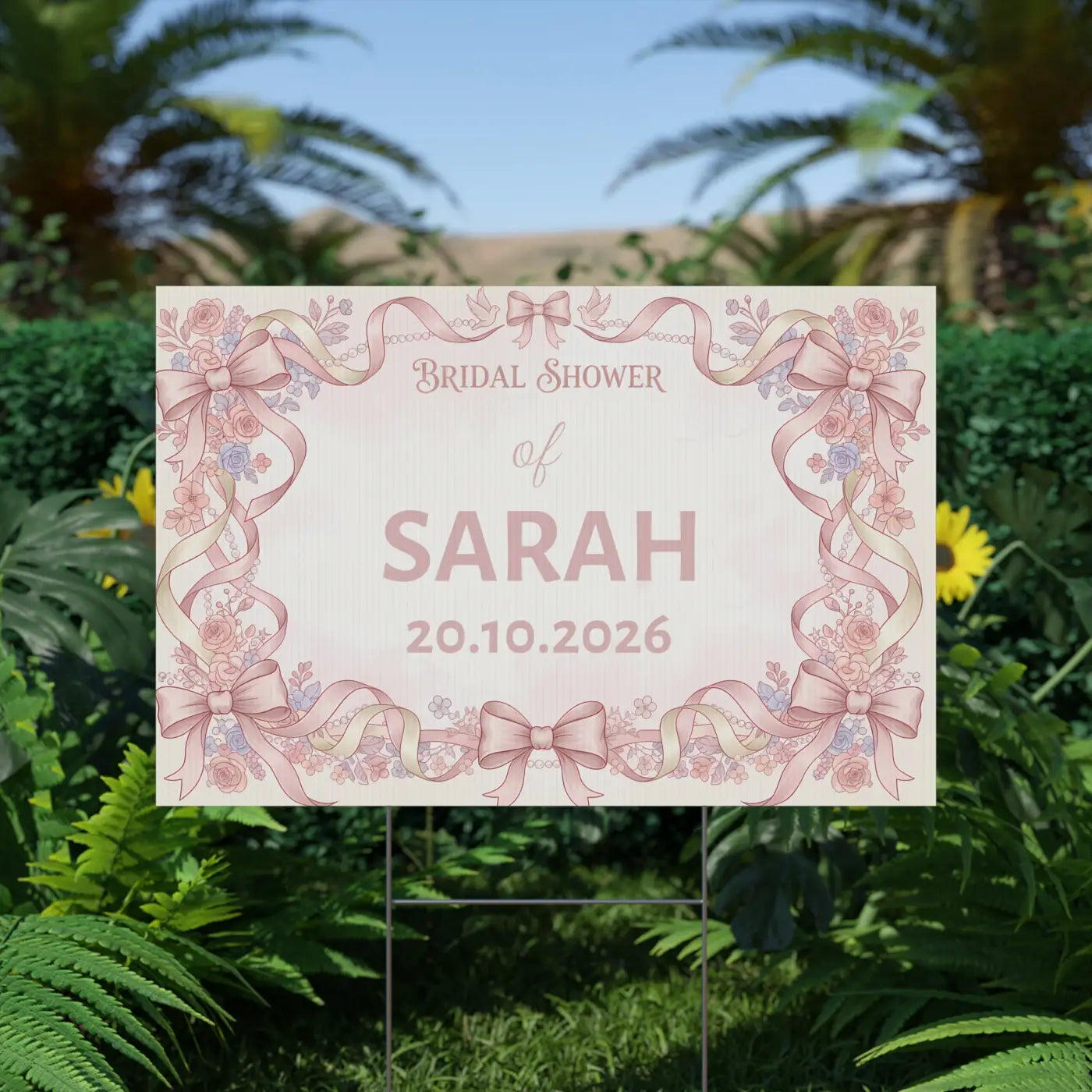 Picture Perfect Bridal Shower Yard Sign - Celebration - DipaliZ