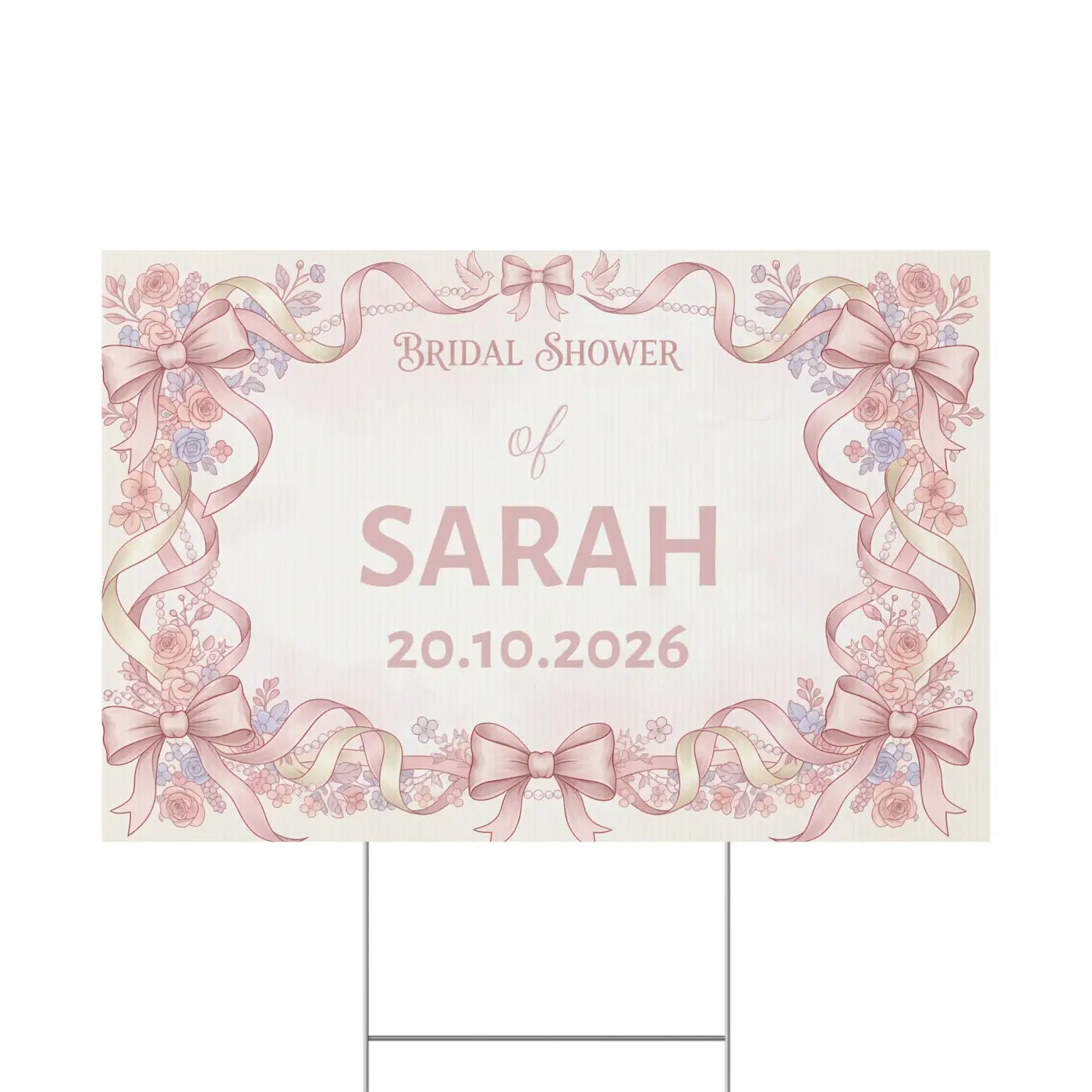 Picture Perfect Bridal Shower Yard Sign - Celebration - DipaliZ