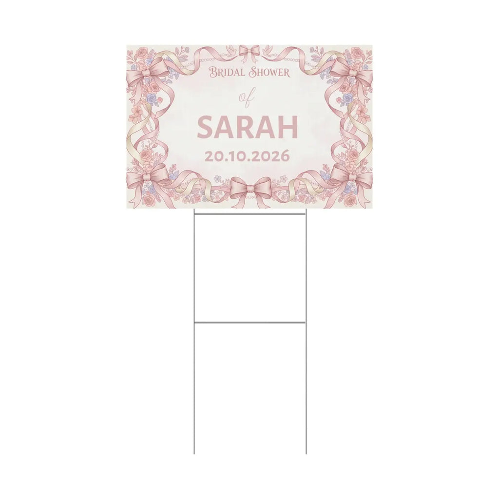 Picture Perfect Bridal Shower Yard Sign - Celebration - DipaliZ