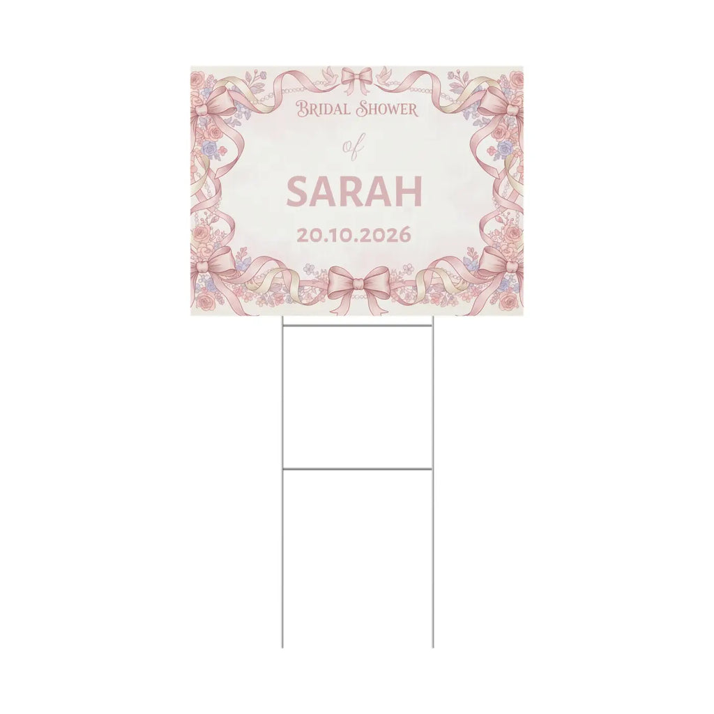 Picture Perfect Bridal Shower Yard Sign - Celebration - DipaliZ