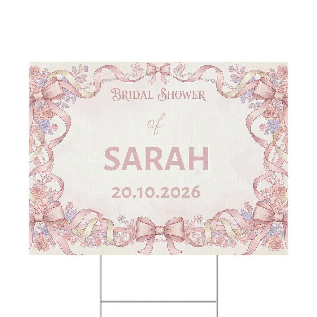 Picture Perfect Bridal Shower Yard Sign - Celebration - DipaliZ