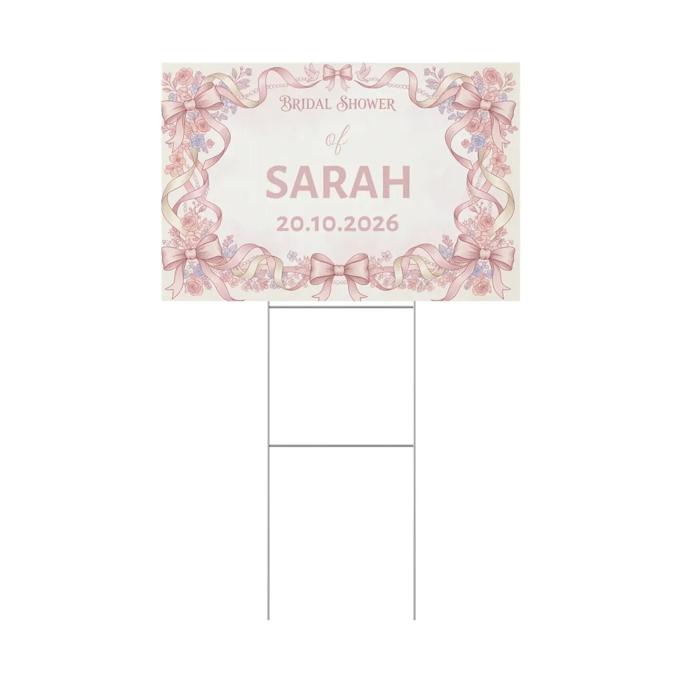 Picture Perfect Bridal Shower Yard Sign - Celebration - DipaliZ
