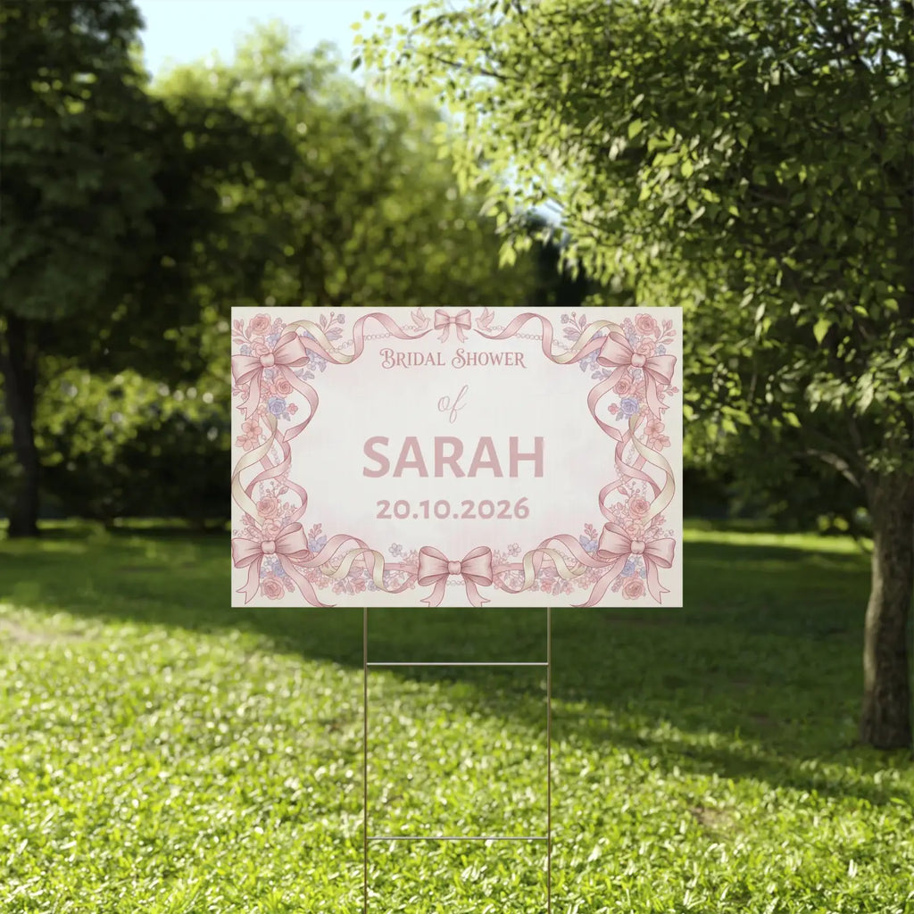 Picture Perfect Bridal Shower Yard Sign - Celebration - DipaliZ