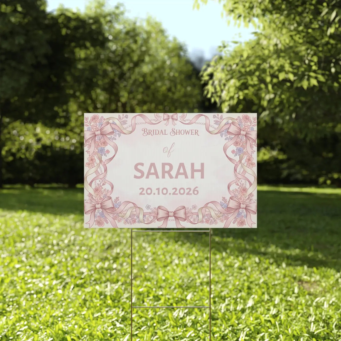 Picture Perfect Bridal Shower Yard Sign - Celebration - DipaliZ