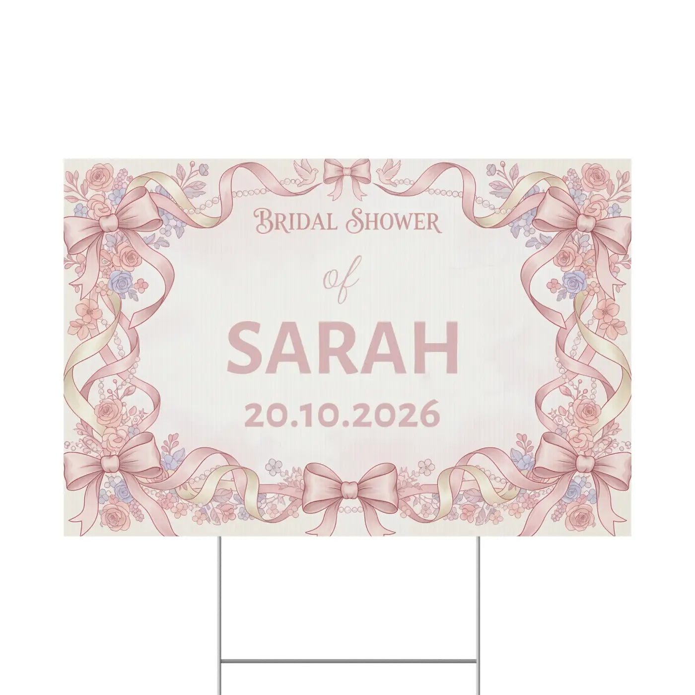 Picture Perfect Bridal Shower Yard Sign - Celebration - DipaliZ