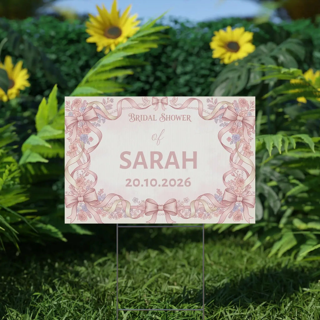 Picture Perfect Bridal Shower Yard Sign - Celebration - DipaliZ