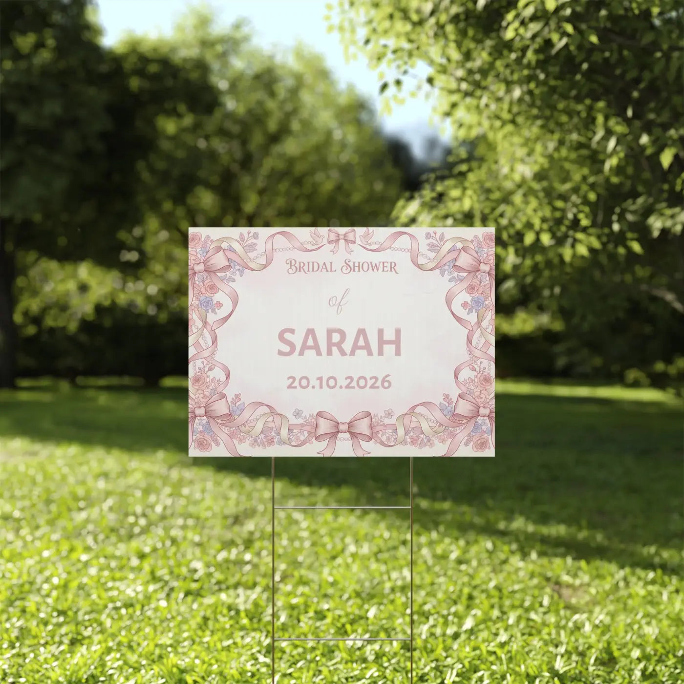 Picture Perfect Bridal Shower Yard Sign - Celebration - DipaliZ