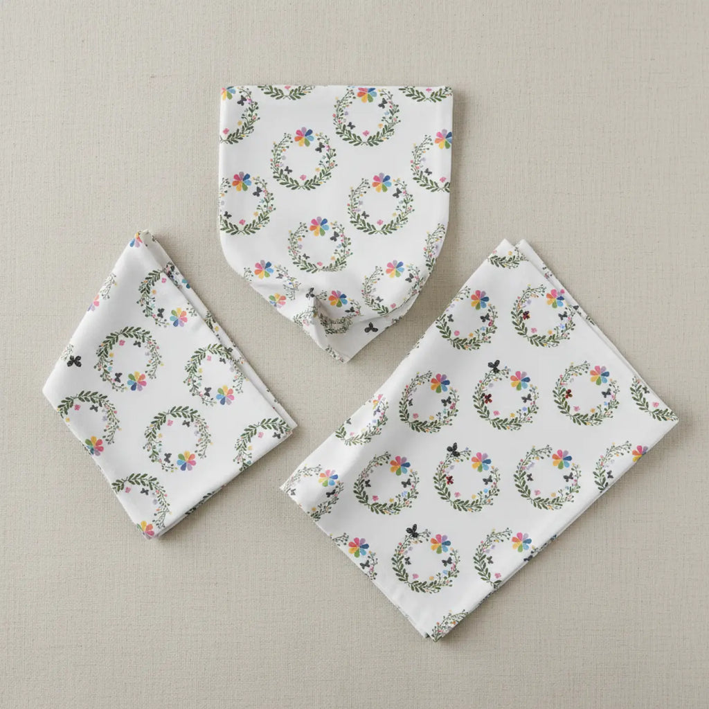 Bright floral, Napkins, 4-set