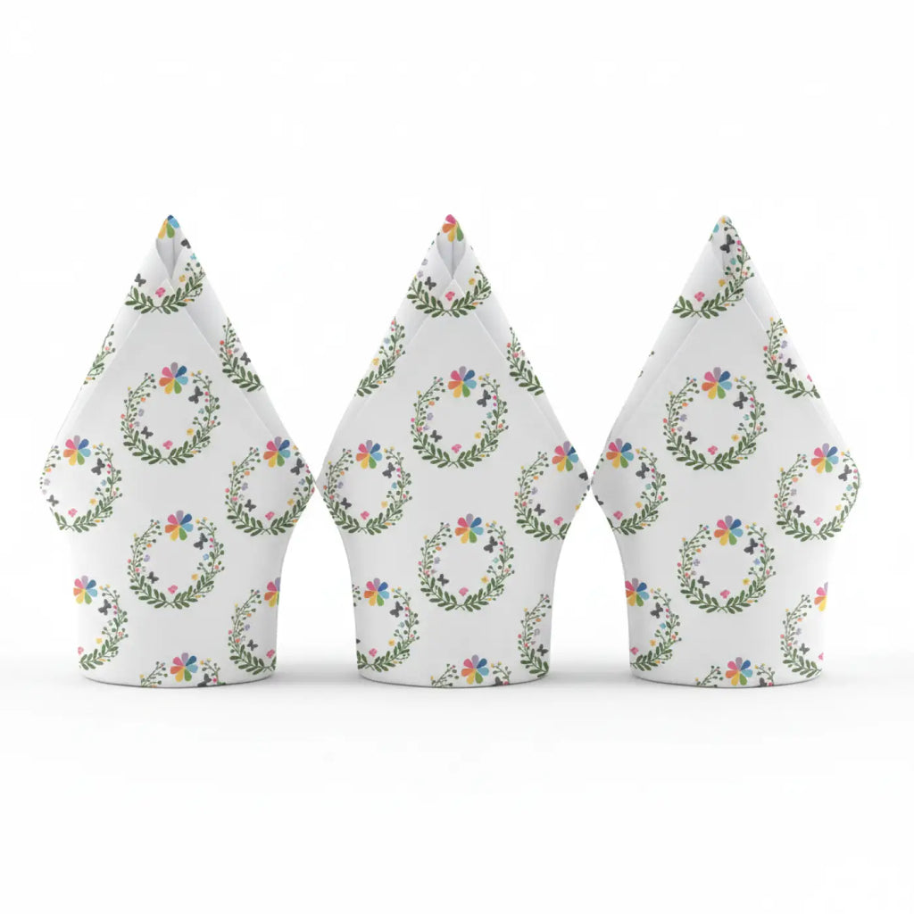 Bright floral, Napkins, 4-set