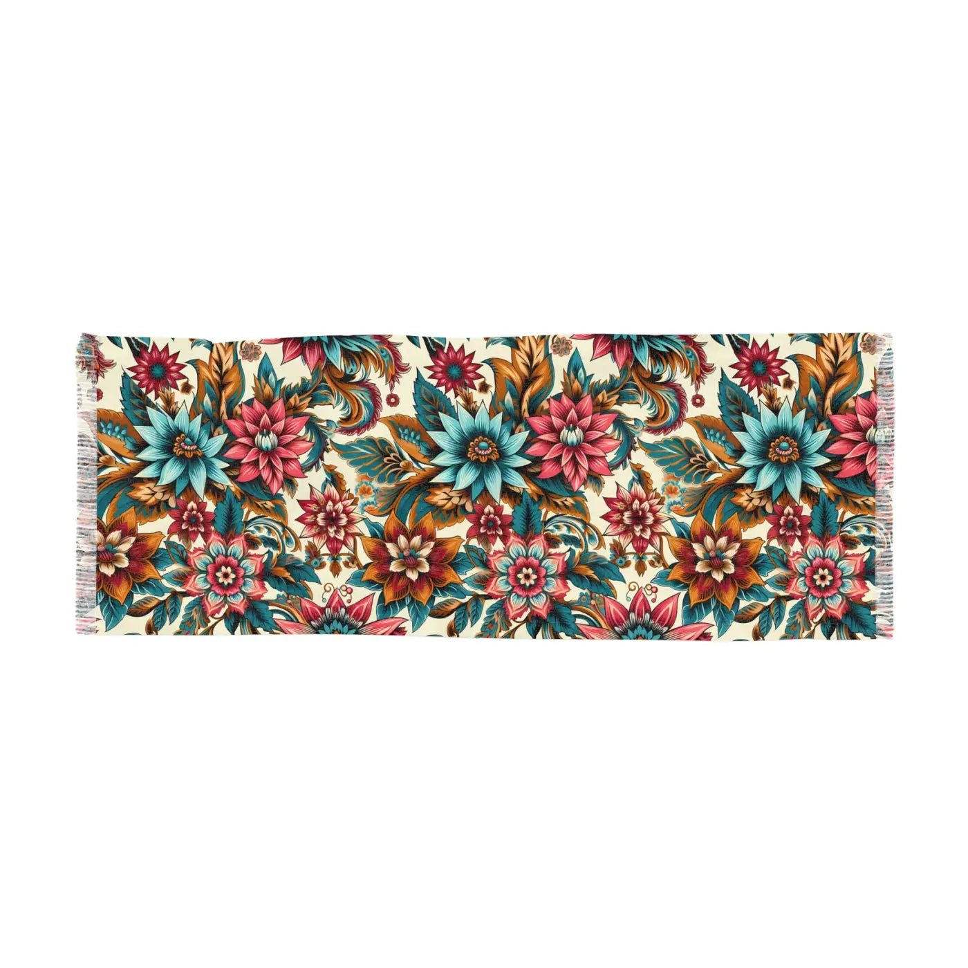 Chic Light Scarf - Bright Florals Lightweight Design - DipaliZ