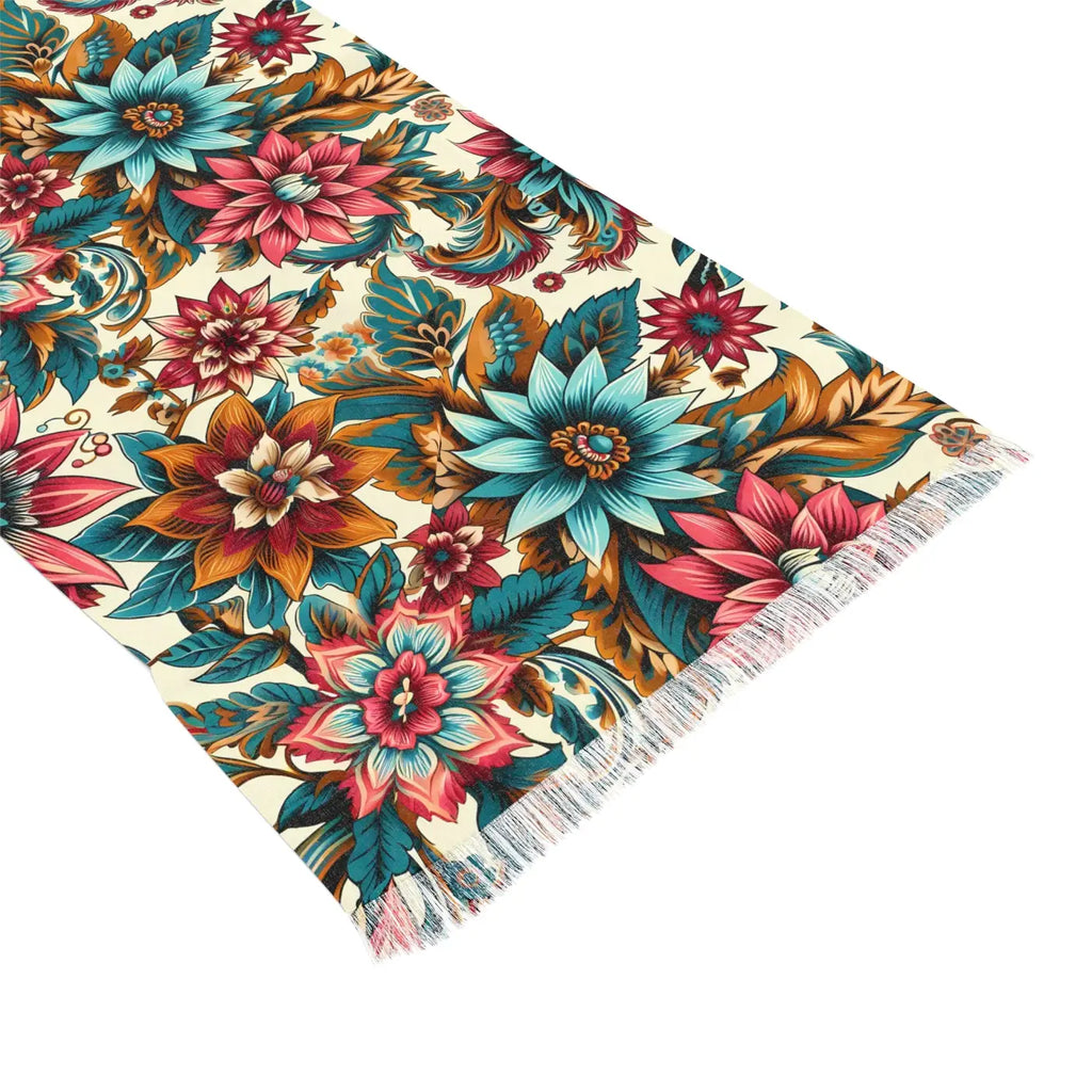 Chic Light Scarf - Bright Florals Lightweight Design - DipaliZ