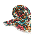 Chic Light Scarf - Bright Florals Lightweight Design - DipaliZ