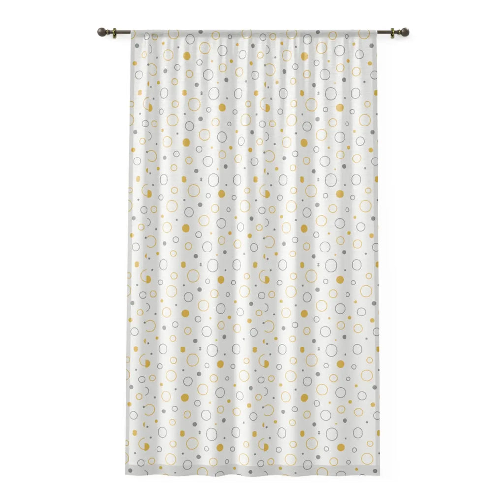 Bright Geometric Window Curtain - Cheerful Home Decor - DipaliZ
