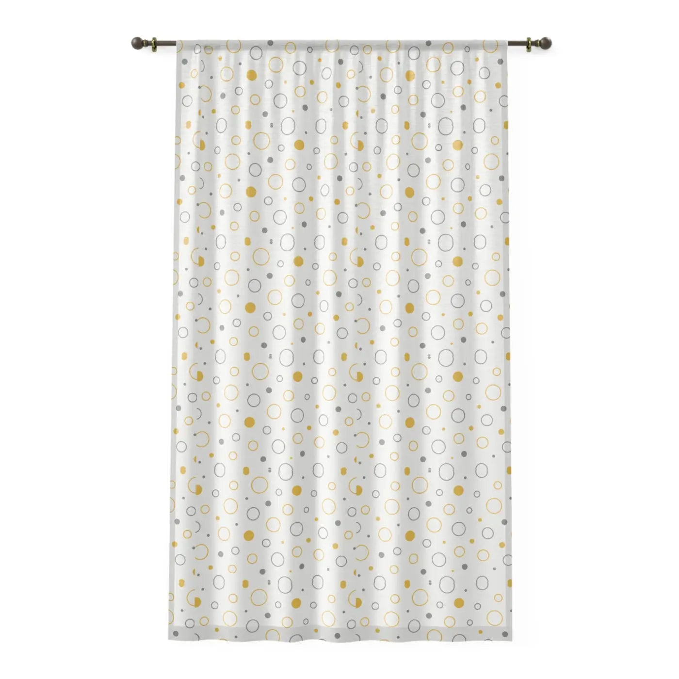 Bright Geometric Window Curtain - Cheerful Home Decor - DipaliZ