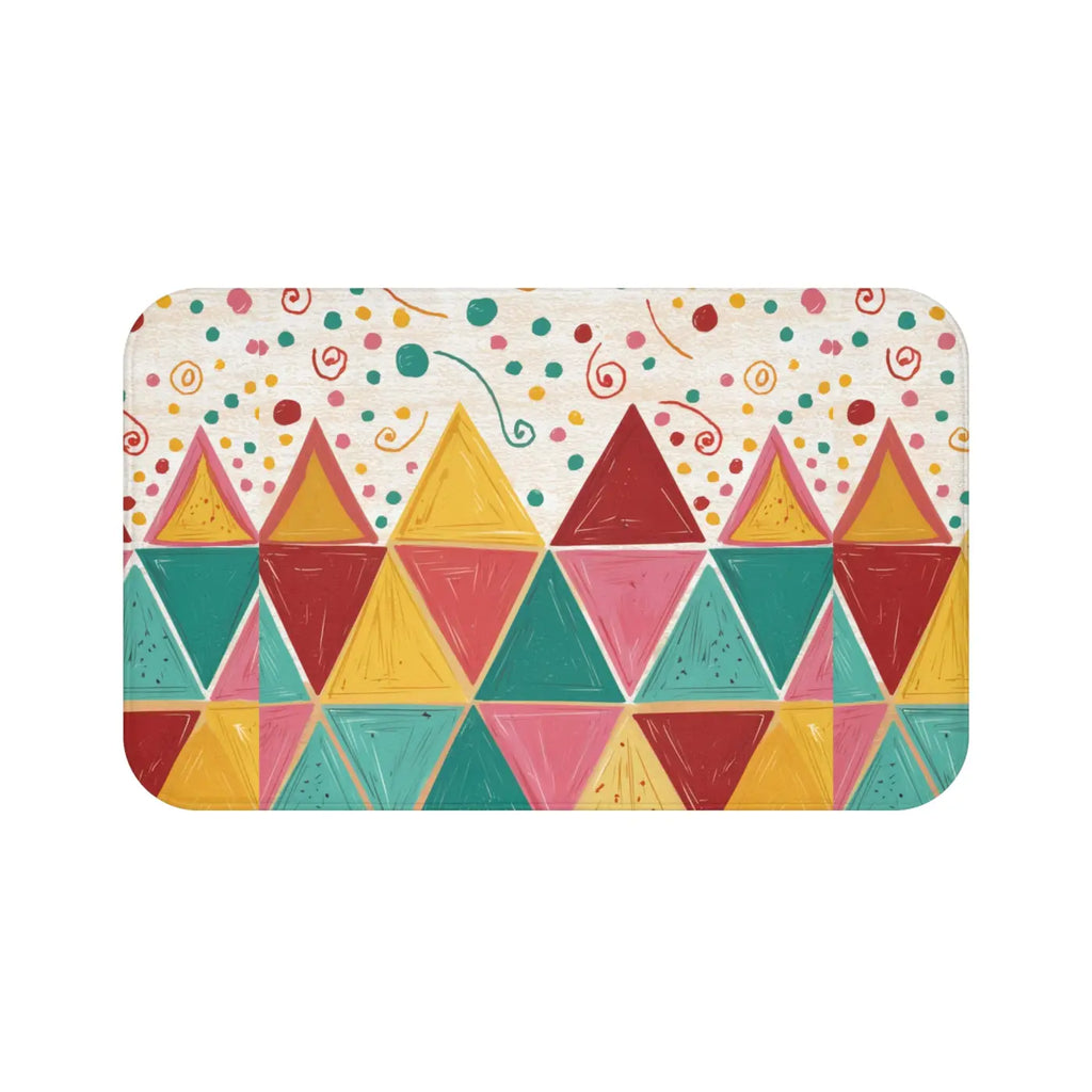 Microfiber Bath Mat - Triangular Pattern Eco-Friendly - DipaliZ