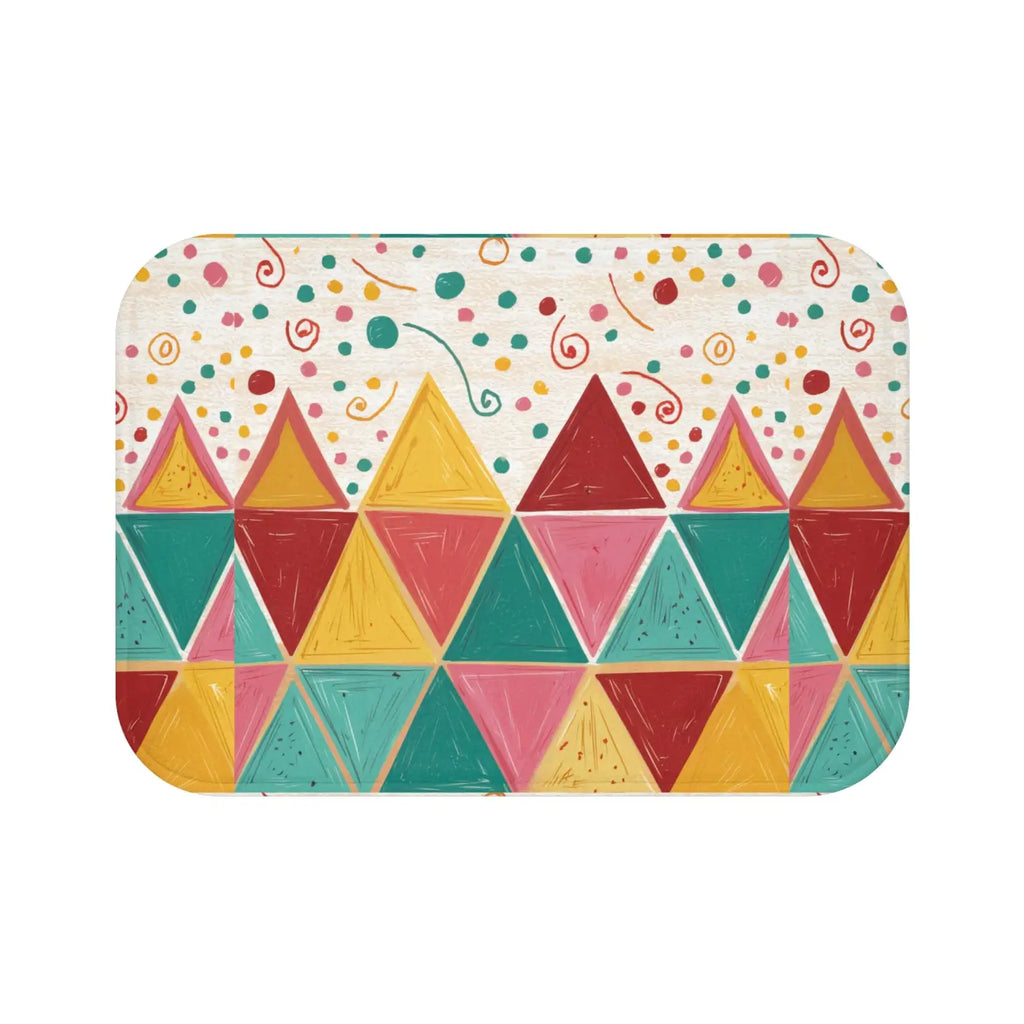 Microfiber Bath Mat - Triangular Pattern Eco-Friendly - DipaliZ