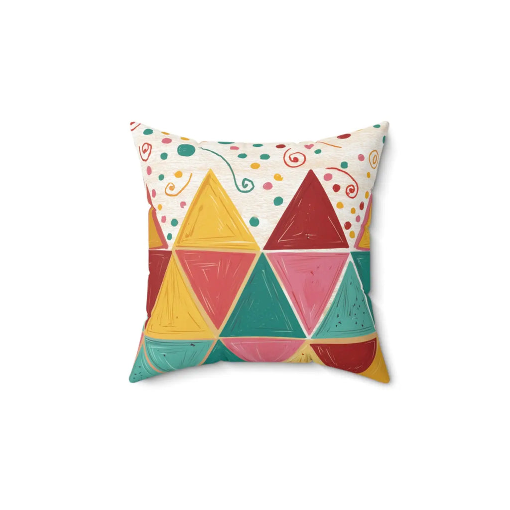 Captivating Room Accent Pillows - Bright Triangular Pattern - DipaliZ