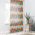 Stunning Bright Triangular Pattern Window Curtains - DipaliZ