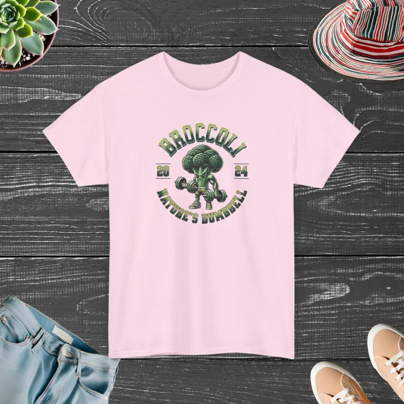 Broccoli T-Shirt - Nature's Dumbbell Fitness Tee - DipaliZ