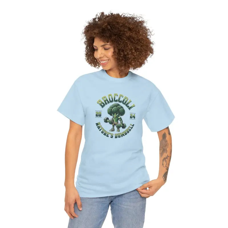 Broccoli T-Shirt - Nature's Dumbbell Fitness Tee - DipaliZ