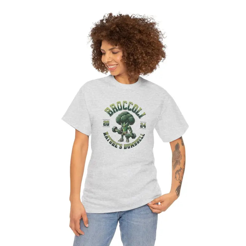 Broccoli T-Shirt - Nature's Dumbbell Fitness Tee - DipaliZ