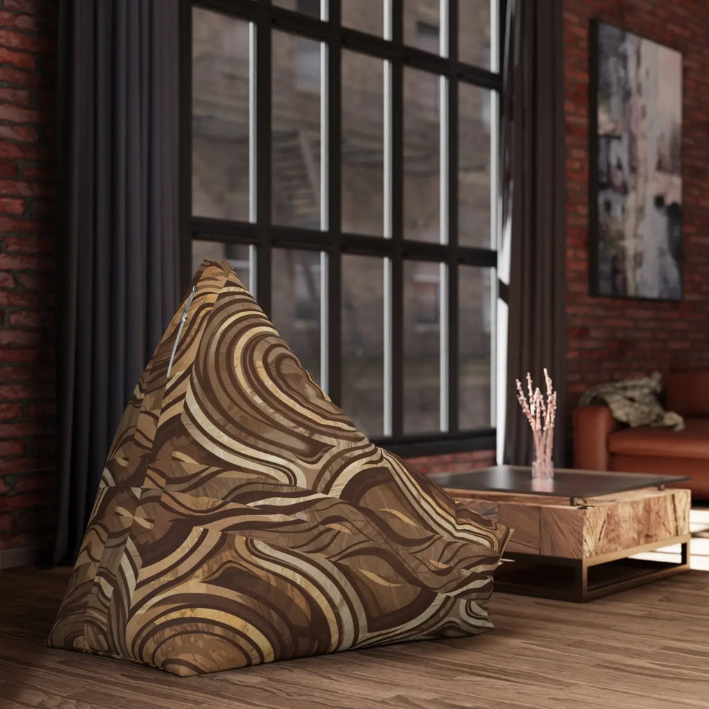Marble Magnificence Bean Bag Cover - Unparalleled Comfort - DipaliZ