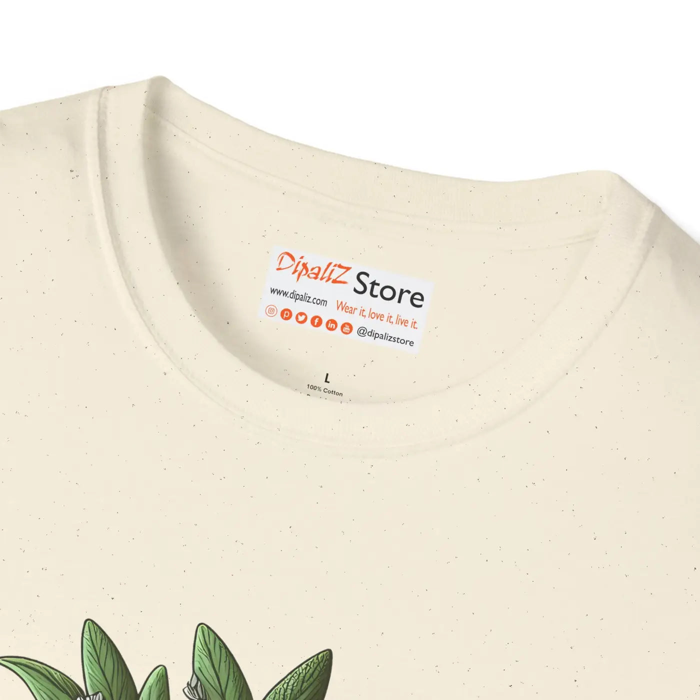 Unisex Softstyle Tee - Sage Herb Eco-Friendly Design - DipaliZ