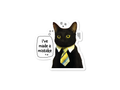 Business Cat Mistake Sticker