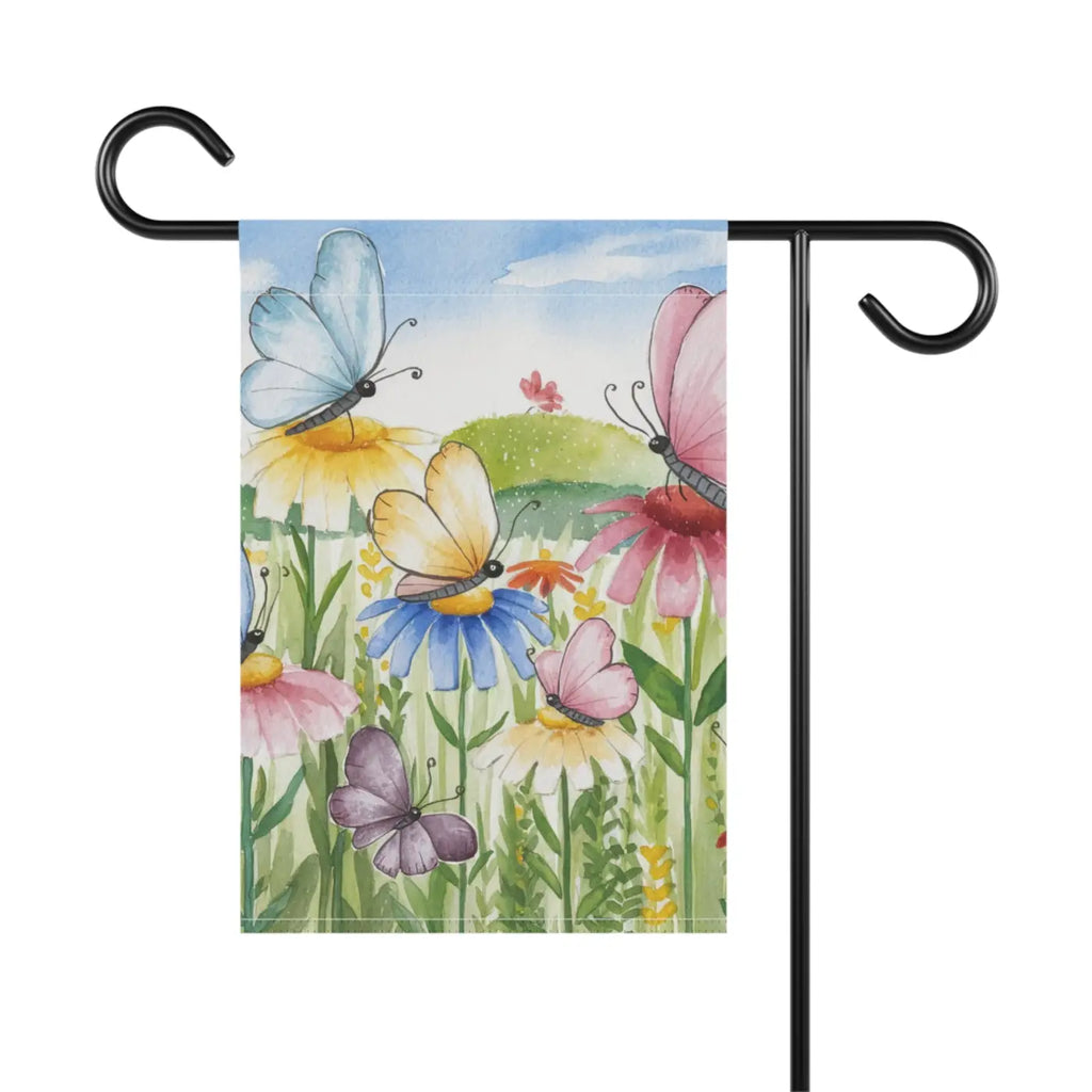 Cheerful House Banner - Butterflies and Flowers Design - DipaliZ