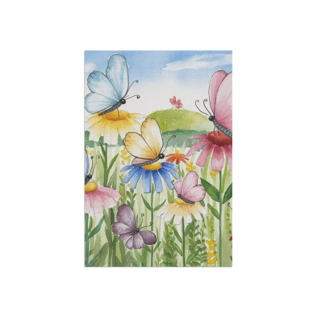 Cheerful House Banner - Butterflies and Flowers Design - DipaliZ